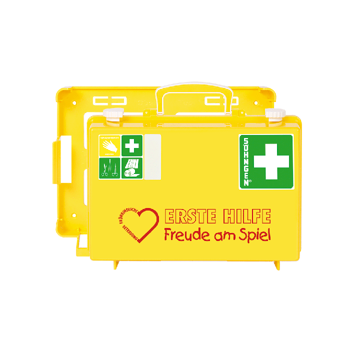Trousse de premiers secours SN-CD jaune « Le plaisir de jouer »