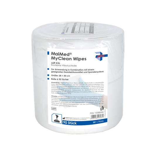 MaiMed MyClean Wipes zacht XXL desi doekjes, navulling 90 vellen, onverzadigd, 28x30cm | Pak (90 vellen)