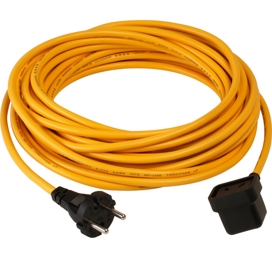 Numatic supply cable 3-wire, 15.0 x 1.50 mm, yellow | Pak (1 stuk)