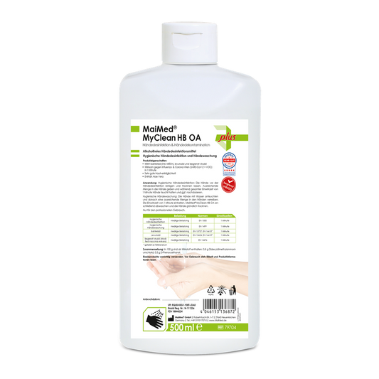 MaiMed MyClean HB OA handdesinfectie biocide, zonder alcohol, 500 ml/fles, 1 stuk | Fles (500 ml)