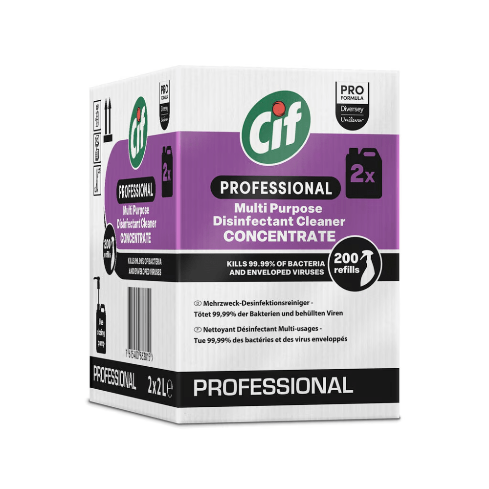 Nettoyant désinfectant concentré multi-usages professionnel Cif | Bidon (2 l)