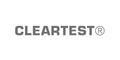 CLEARTEST Logo in grauen, fetten Großbuchstaben mit ®-Symbol, auf weißem Hintergrund dargestellt