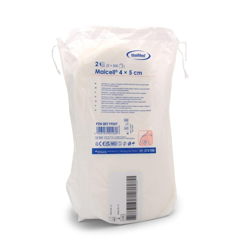 Maicell kiemarme 4x5cm cellulosewattenstaafjes 2x500 stuks/pak. | Pak (1000 stuks)