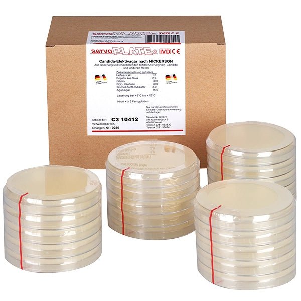 Servoplate kweekmedia champignon-agar volgens Kimming NIEUW: verpakking van 4 x 5 stuks | Pak (20 borden)