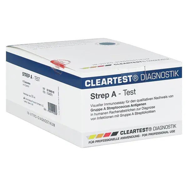 Test de cassette streptococcique le plus clair - 10 bandes de test | Pack (10 tests)