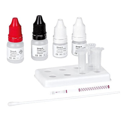 Verpakking Cleartest Strep A-teststrips: 25 teststrips | Pakket (25 testen)