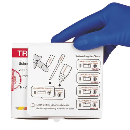 Cleartest® Troponin I volbloed infarct -test
