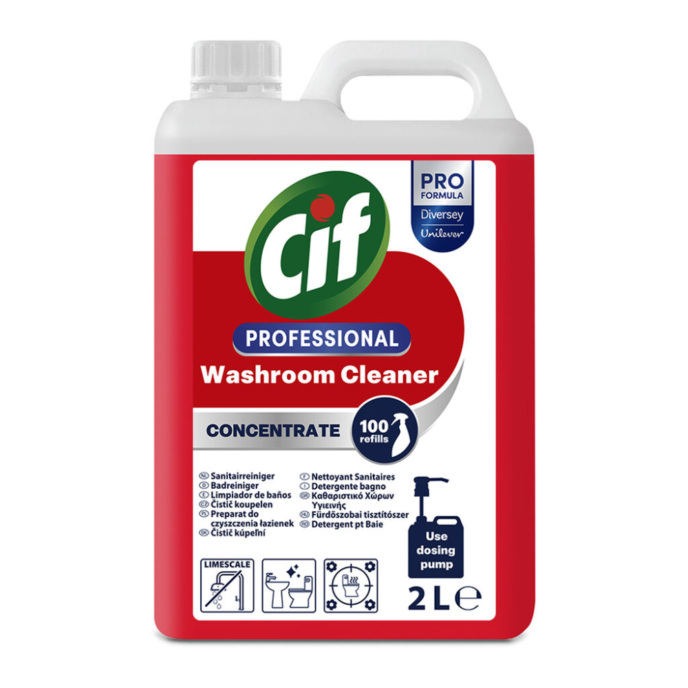 Cif Professionele Geconcentreerde Badkamerreiniger | Jerrycan (2 l)