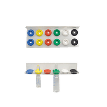 Rail à ampoules Varioflex, modèle à deux rangées, pour 12 ampoules