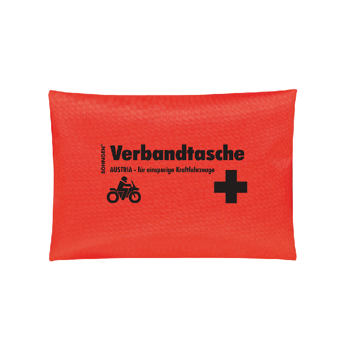Trousse de premiers secours « Austria » orange pour véhicules à une voie, conforme à la norme ÖNORM V 5100