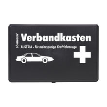 Eerstehulpdoos Austria, zwart, voor voertuigen met meerdere rijstroken