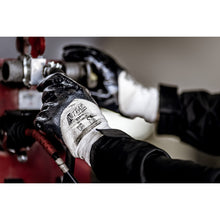 Gants en nitrile NITRAS, couleur naturelle/bleu