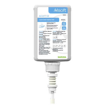Désinfection des mains Saraya Alsoft VB