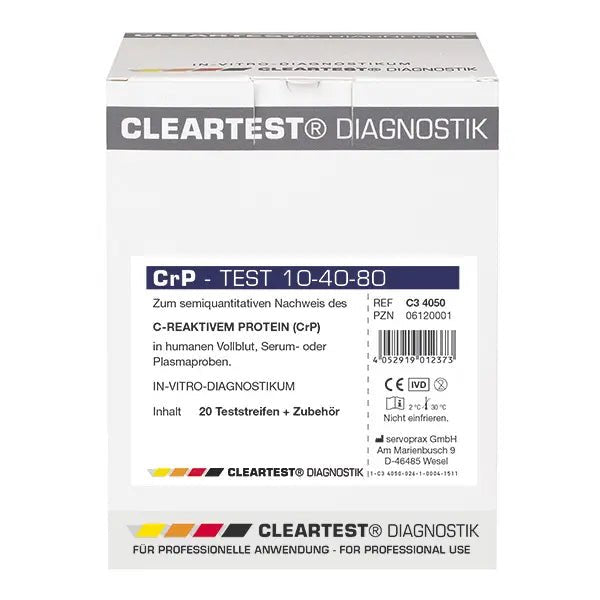 Duidelijkste CrP-afkapwaarde: 10-40-80 mg/l