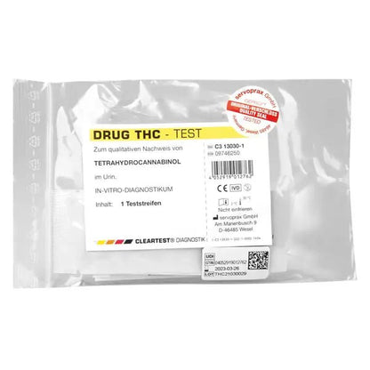 Duidelijkste drugstest tetrahydrocannabinol-teststrips, individuele test | Stuk (1 proef)