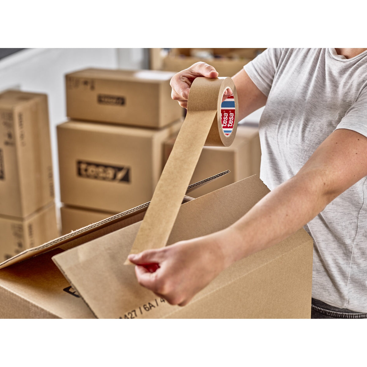 tesapack Papier Premium, weiß – Anwendung