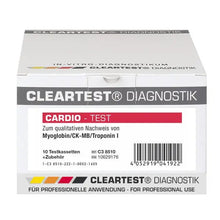 Cleartest Cardio, verpakking: 5 testcassettes Myoglobine/CK-MB/Trop I | Pakket (5 testen)