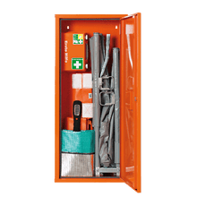 ANBAUSAFE Civière de premiers secours, remplie, orange