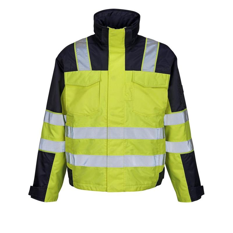 MASCOT® Genova veste d'hiver haute visibilité jaune/marine