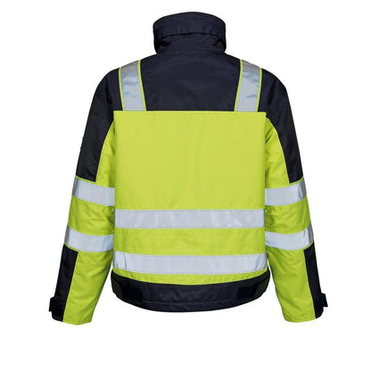MASCOT® Genova veste d'hiver haute visibilité jaune/marine