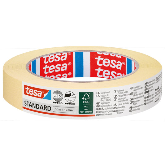 tesa schilderstape Standard 50 m x 19 mm