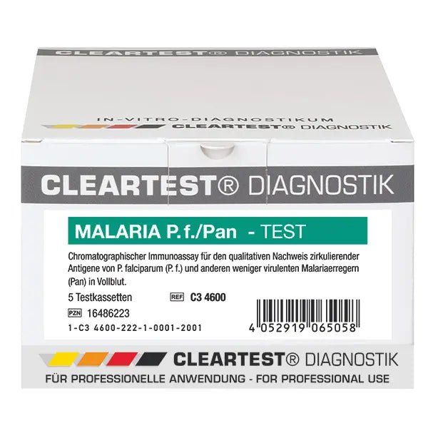 Cleartest Malaria P.f./Pan Pack : 5 cassettes de test | Pack (5 essais)