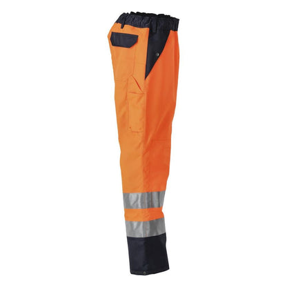 Surpantalon MASCOT® Linz, orange haute visibilité/marine