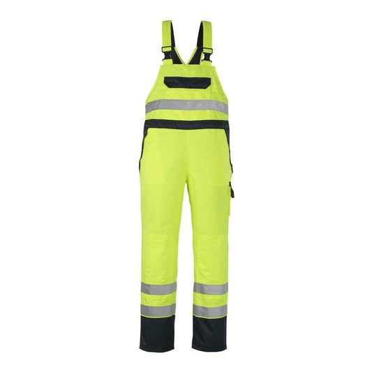 MASCOT® Wels tuinbroek, signalisatie geel/marineblauw