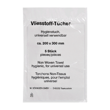 Lingettes en non-tissé 200 x 300 mm, lot de 5