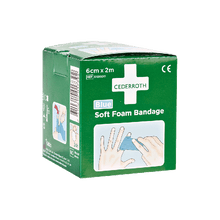Bandage en mousse souple Cederroth bleu 2 m x 6 cn - Recharge 51011011