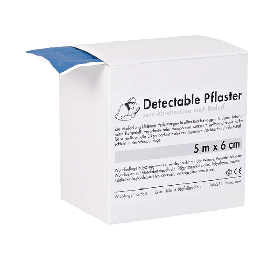 Detecteerbaar pleisterverband 5 m x 6 cm