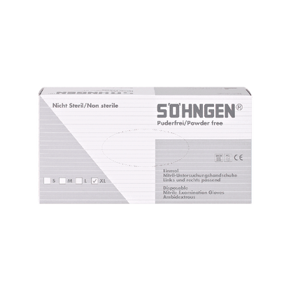 Nitril Schutzhandschuhe blau puderfrei 100 Stück extragroß