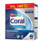 Une boîte de détergent Coral Professional Color Expertise (180 lavages, 8 kg de poudre) de Diversey Deutschland GmbH & Co. OHG avec le branding Pro Formula, design bleu, offrant protection des couleurs et des fibres pour des couleurs éclatantes.