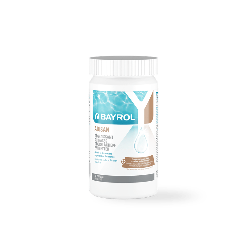 BAYROL Adisan nettoyant pour bords 1 kg Granulés très efficaces pour le nettoyage des piscines