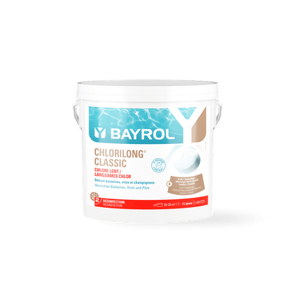 BAYROL Chlorilong® CLASSIC langzaam oplossende chloortabletten voor zwembaden