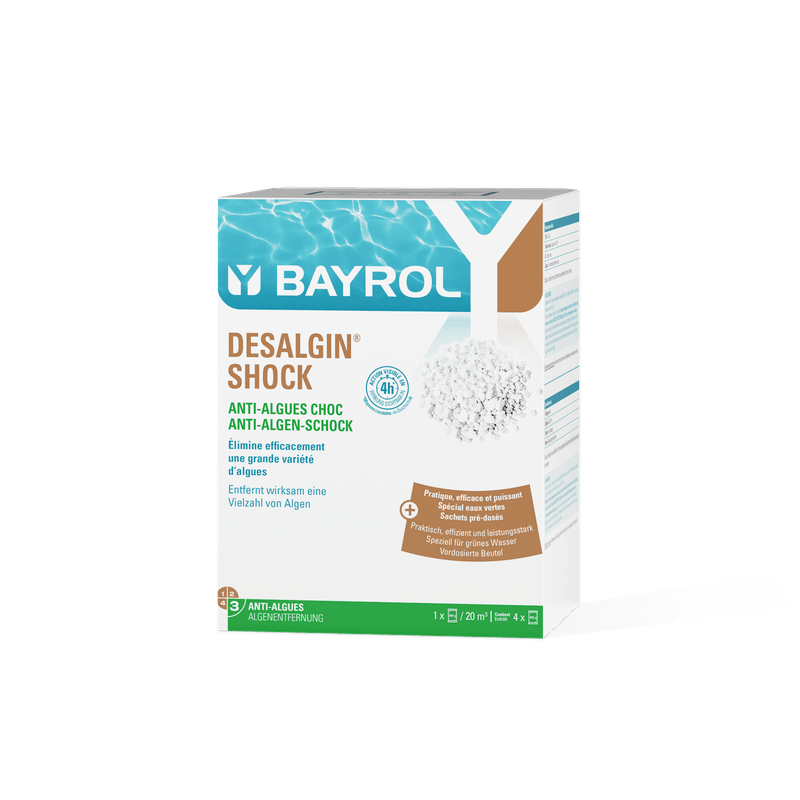 BAYROL Desalgin® SHOCK 1,6 kg anti-algenmiddel in de vorm van chloorkorrels