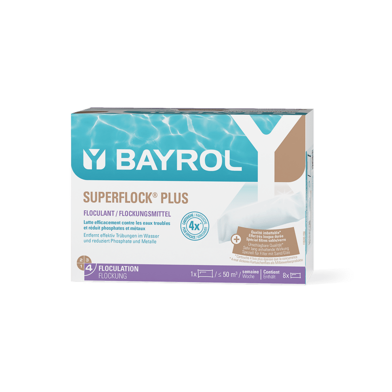 BAYROL Superflock Plus 1 kg «Bestseller vlokmiddelzwembad voor zandfilters