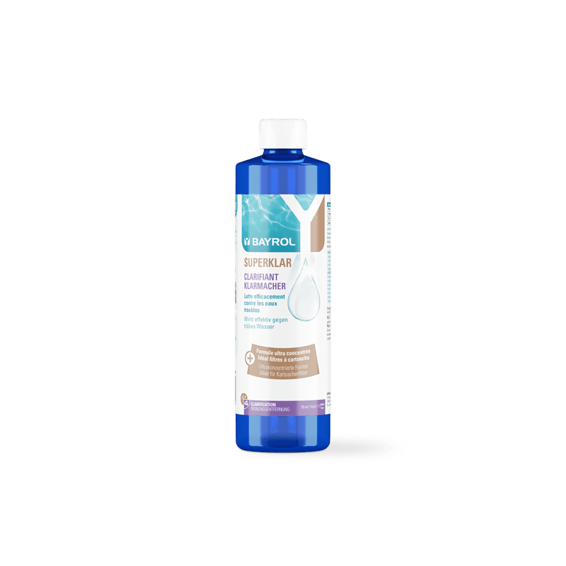BAYROL Superklar 0,5 L Concentré liquide avec effet clarifiant | Bouteille (500 ml) 