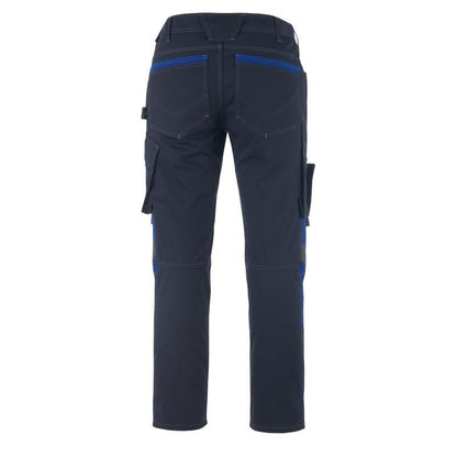 MASCOT® Erlangen broek, zwartblauw/maïsblauw