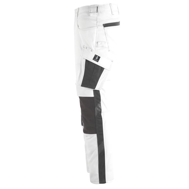 MASCOT® Erlangen broek, wit/donker antraciet