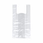 Un sac de transport Starpak 250 transparent (HDPE, 48x22x12 cm) avec poignées repose à plat sur un fond blanc simple.