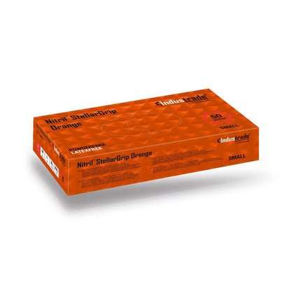 Méditrade Stellargrip, gant jetable orange de nitrile