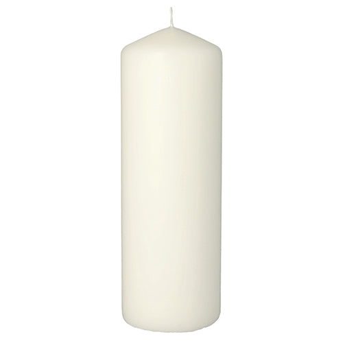 La bougie pilier Starpak avec une durée de combustion extra longue (Ø 70 mm, 200 mm) est une bougie blanche simple, inodore, avec une pointe arrondie – idéale pour la décoration du salon et pour une utilisation durable.