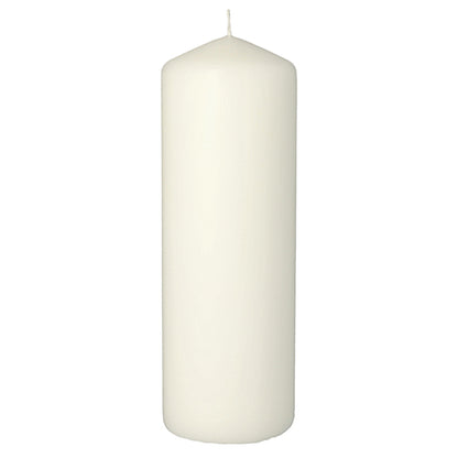 La bougie pilier Starpak avec une durée de combustion extra longue (Ø 70 mm, 200 mm) est une bougie blanche simple, inodore, avec une pointe arrondie – idéale pour la décoration du salon et pour une utilisation durable.