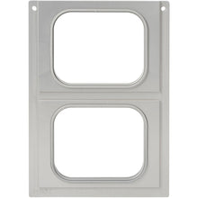 Eine weiße rechteckige Verpackung mit zwei Fenstern, die der Duni GmbH Kassette für PP-Schälchen 350, 470, 630 ml - Praktische Aufbewahrung (1 Stück) ähnelt.