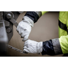 NITRAS DRIVER, gants en cuir de vachette pleine fleur, gris