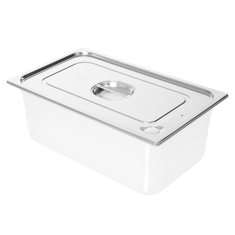 VERMOP roestvrijstalen deksel voor 14/28 liter container, 53 x 33 x 3 cm