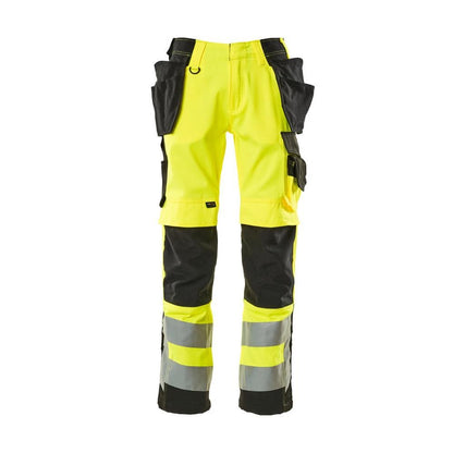 MASCOT® Wigan werkbroek, signalisatie geel/zwart