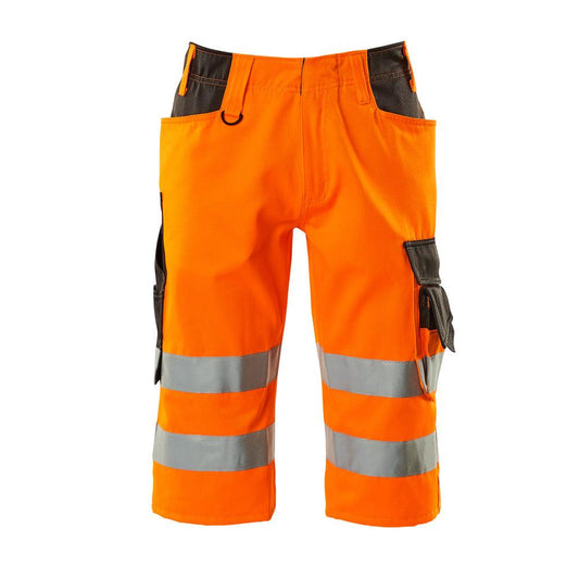 MASCOT® Luton pantalon trois-quarts, orange haute visibilité/anthracite foncé