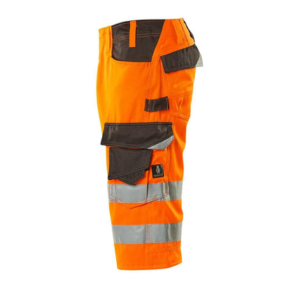 MASCOT® Luton pantalon trois-quarts, orange haute visibilité/anthracite foncé